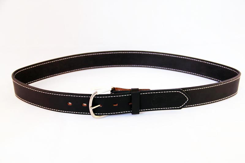 CLOSEOUT! Border Stitched Belt - Black